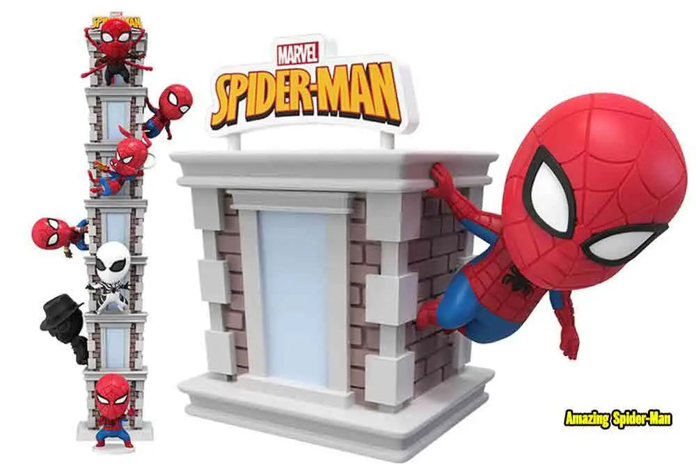 YUME HERO BOX - SPIDER-MAN TOWER SERIES DISPLAY (6) MINI FIGURA