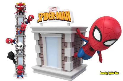 YUME HERO BOX - SPIDER-MAN TOWER SERIES DISPLAY (6) MINI FIGURA