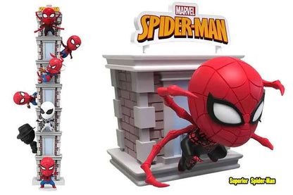 YUME HERO BOX - SPIDER-MAN TOWER SERIES DISPLAY (6) MINI FIGURA