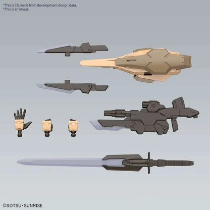 BANDAI - GUNDAM HG 00 COMMAND QANT DESERT TYPE 1/144 MODEL KIT 13 cm