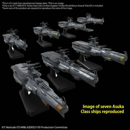 BANDAI YAMATO EFCF ASUKA CLASS TENDER AMPHIBIOUS ASS SHIP DX 1/1000 MODEL KIT 15 cm