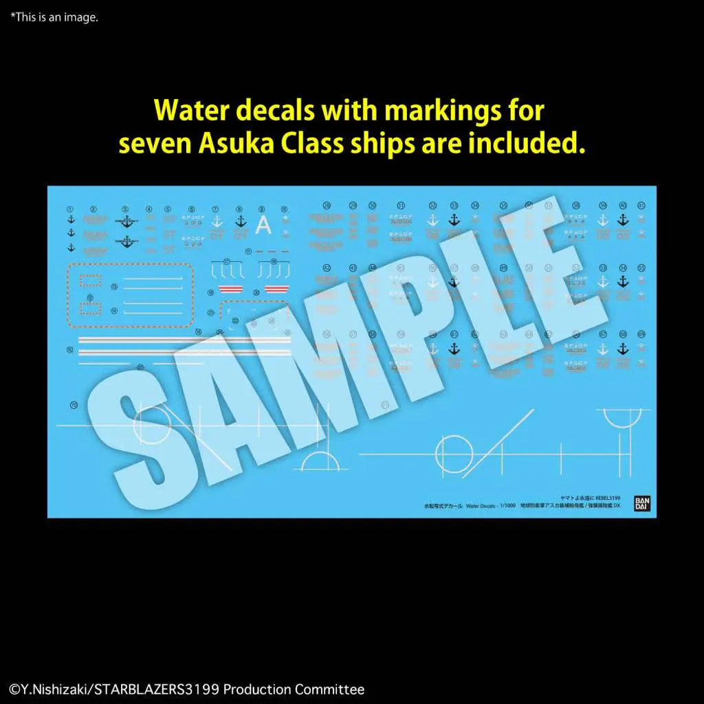 BANDAI YAMATO EFCF ASUKA CLASS TENDER AMPHIBIOUS ASS SHIP DX 1/1000 MODEL KIT 15 cm