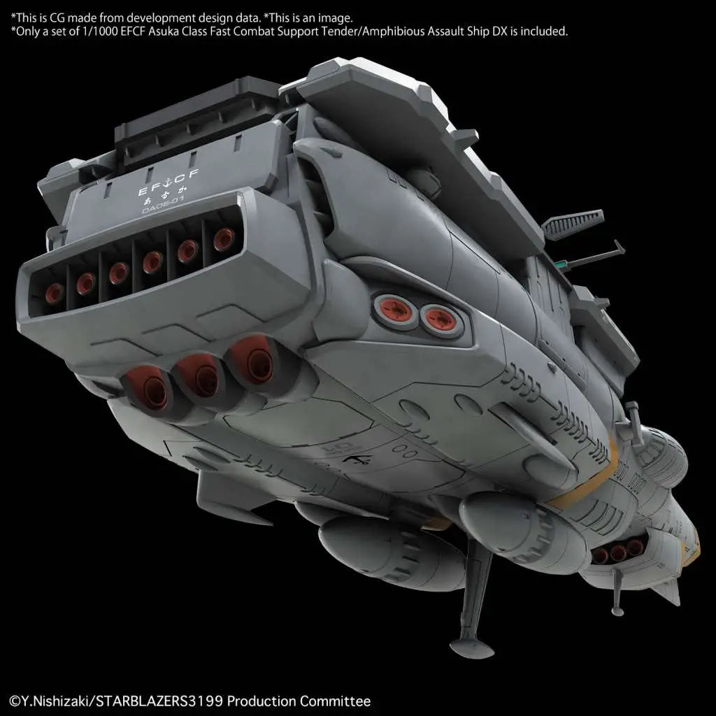 BANDAI YAMATO EFCF ASUKA CLASS TENDER AMPHIBIOUS ASS SHIP DX 1/1000 MODEL KIT 15 cm
