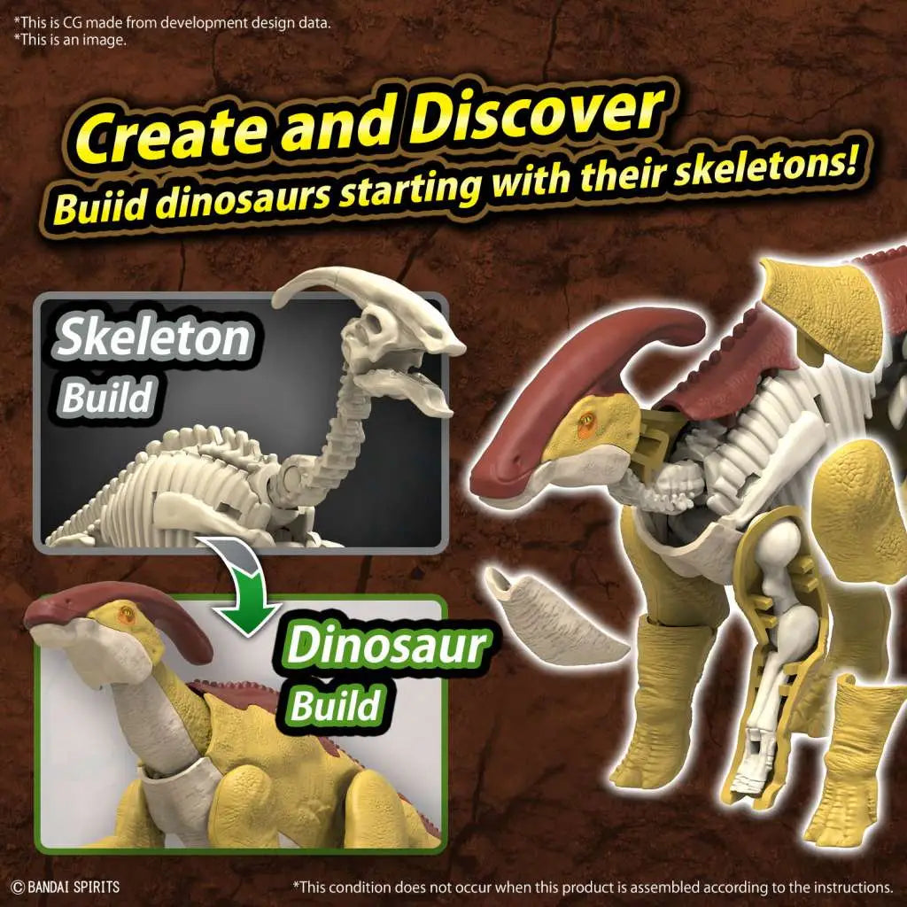 BANDAI PLANNOSAURUS PARASAUROLOPHUS MODEL KIT 10 cm