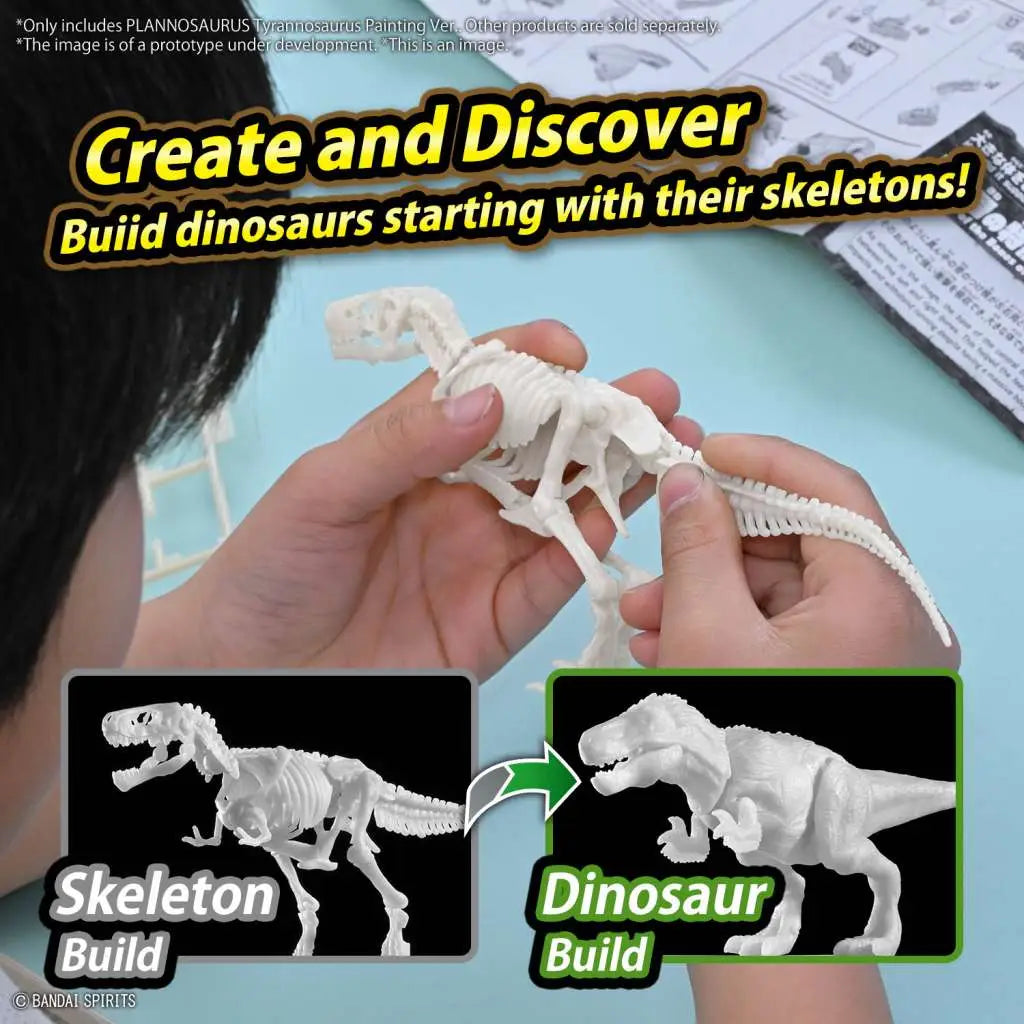 BANDAI PLANNOSAURUS TYRANNOSAUROUS PAINTING VER MODEL KIT 10 cm