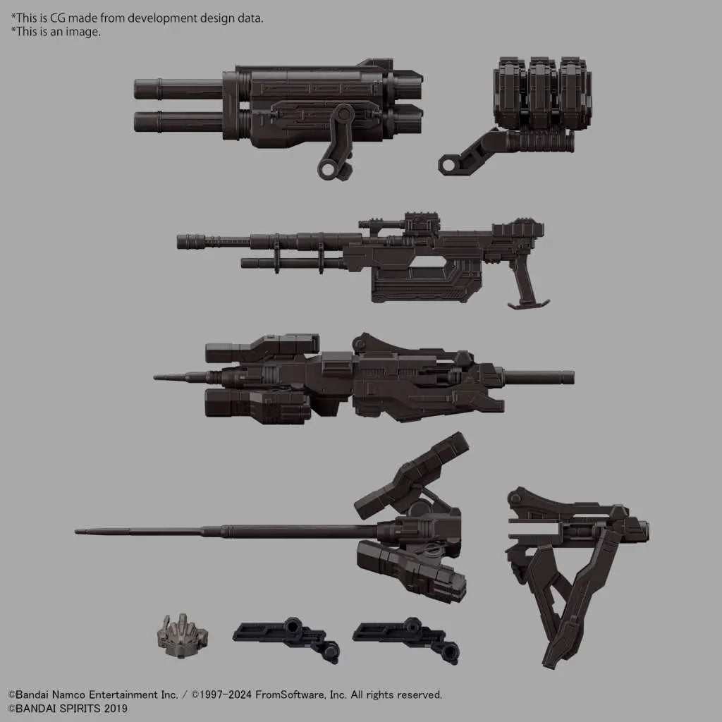 BANDAI 30MM ARMORED CORE VI RAD CC-2000 ORBITER NIGHTFALL MODEL KIT 15 cm