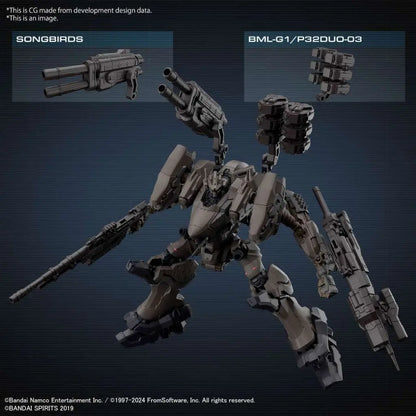 BANDAI 30MM ARMORED CORE VI RAD CC-2000 ORBITER NIGHTFALL MODEL KIT 15 cm