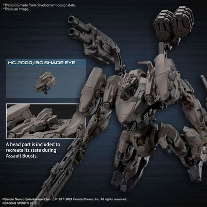BANDAI 30MM ARMORED CORE VI RAD CC-2000 ORBITER NIGHTFALL MODEL KIT 15 cm