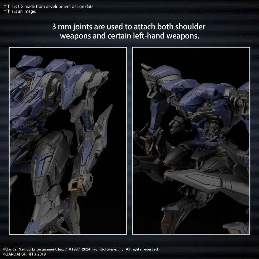 BANDAI 30MM ARMORED CORE VI SCHNEIDER NACHTREIHER/40E STEEL HAZE MODEL KIT 15 cm