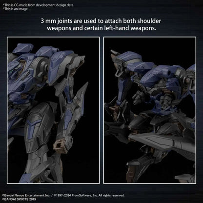 BANDAI 30MM ARMORED CORE VI SCHNEIDER NACHTREIHER/40E STEEL HAZE MODEL KIT 15 cm