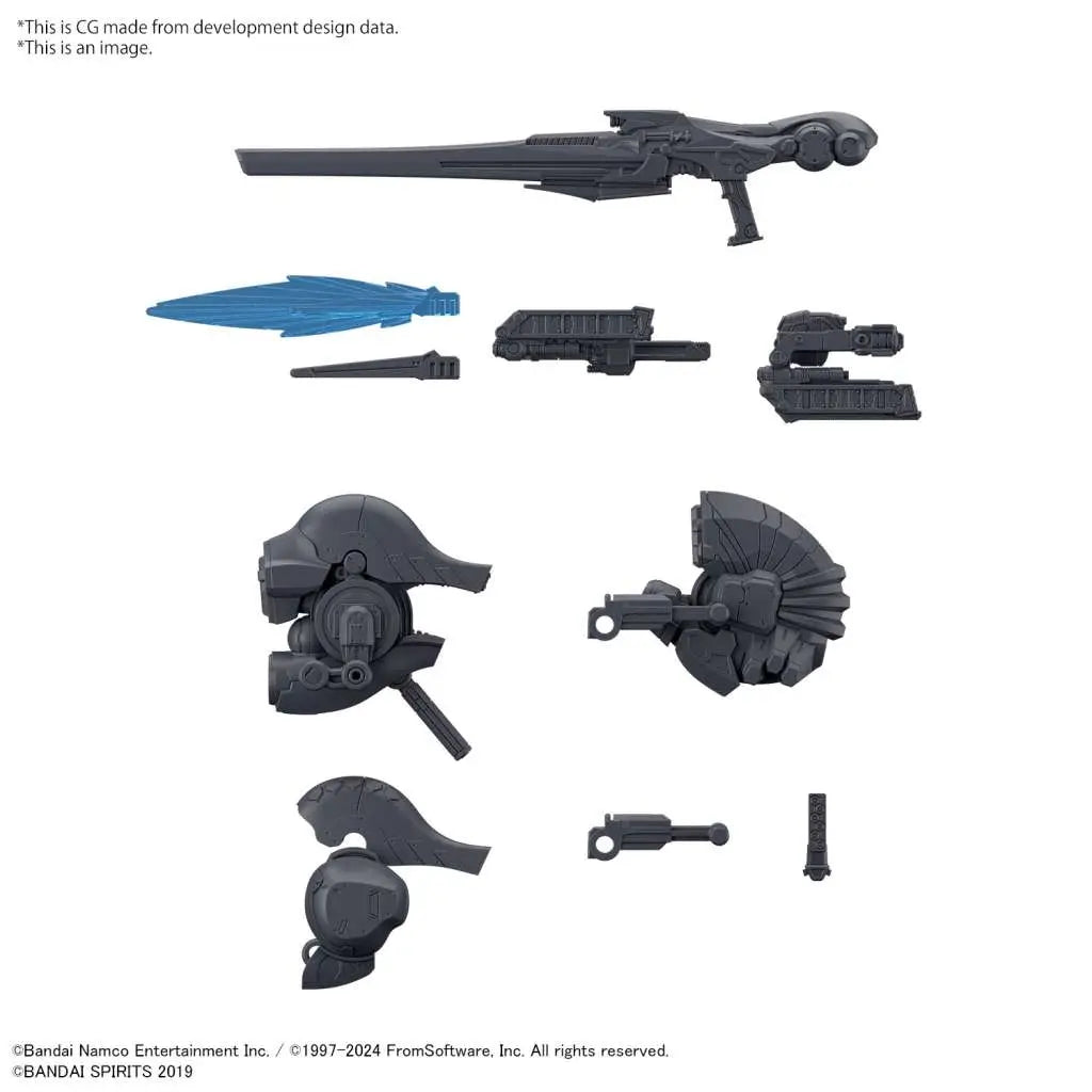 BANDAI OPTION PARTS SET ARMORED CORE VI WEAPON SET 01 MODEL KIT 30MM