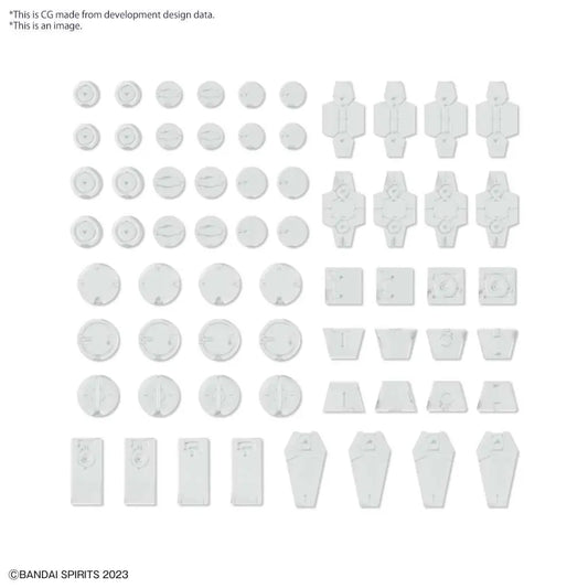 CUSTOMIZE MATERIAL DECORATION PARTS 1 WHITE