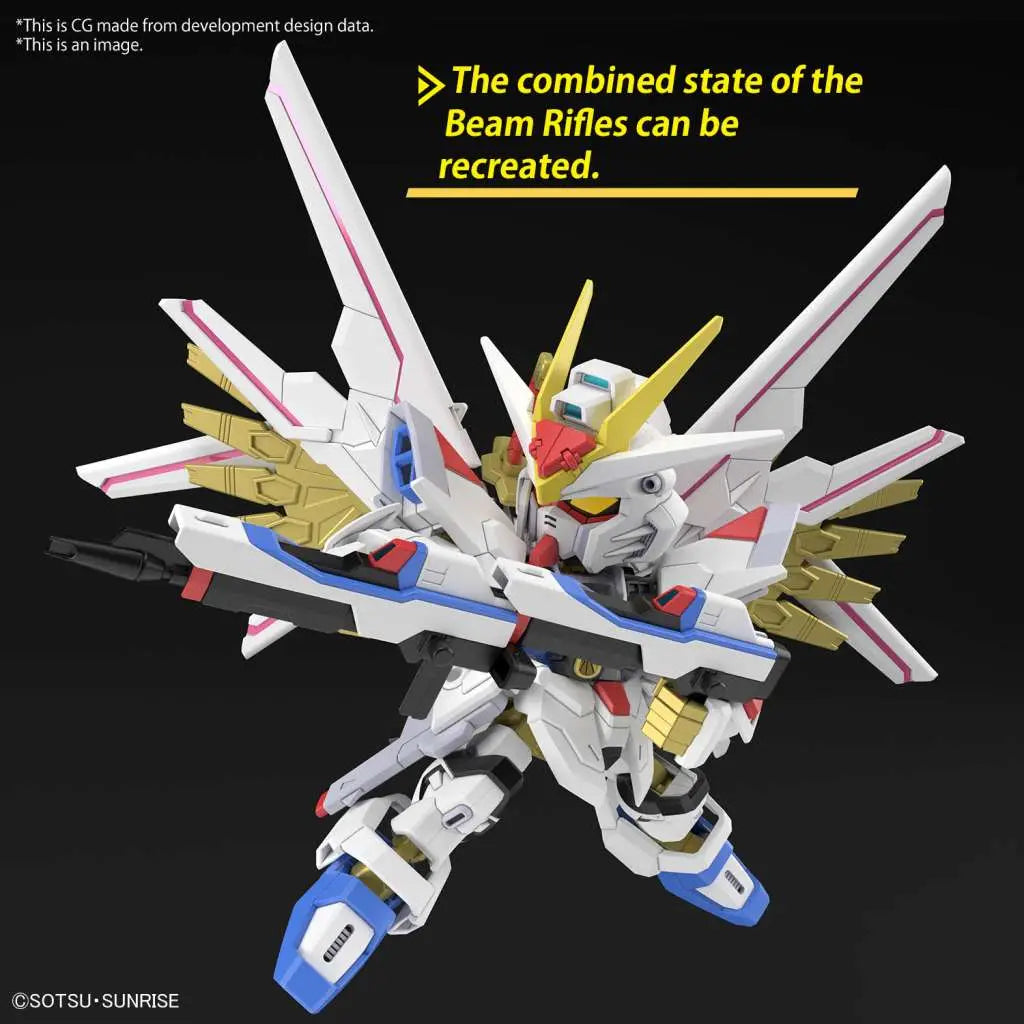 BANDAI - GUNDAM SD CROSS SILHOUETTE MIGHTY STRIKE FREEDOM MODEL KIT 9 cm