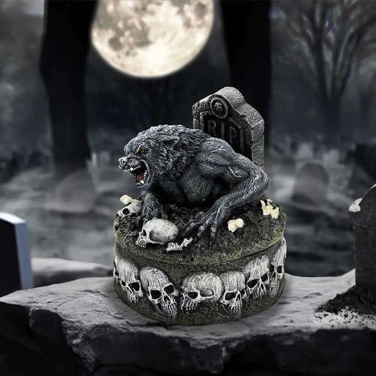 TREASURES OF THE LYCAN DARK WEREWOLF FIGURINE