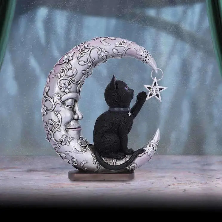 LUNA COMPANION MOON AND CAT ORNAMENT