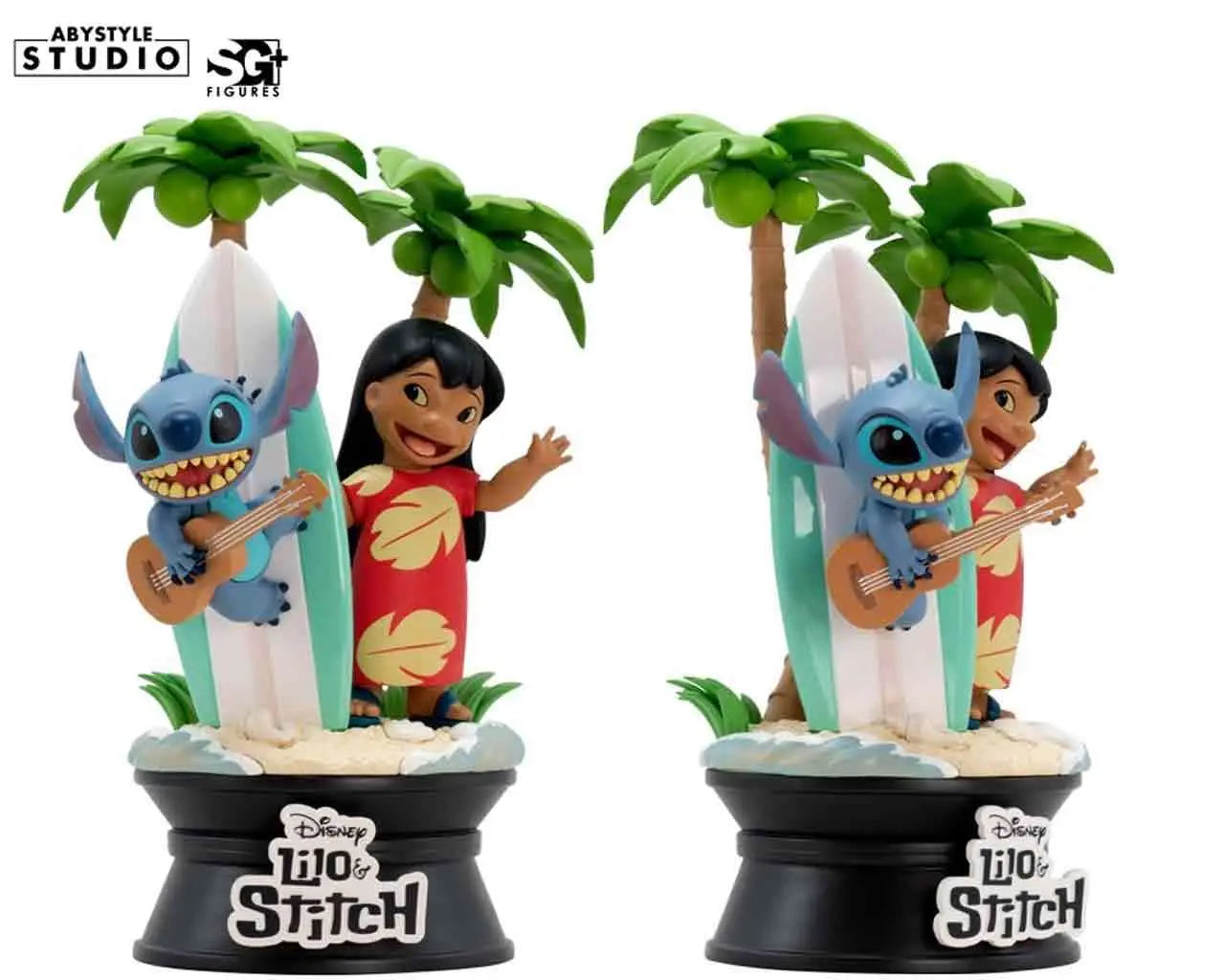 ABYSTYLE STUDIO DISNEY LILO & STITCH SURFBOARD SUPER COLLECTION PVC 1/10 STATUA 17cm