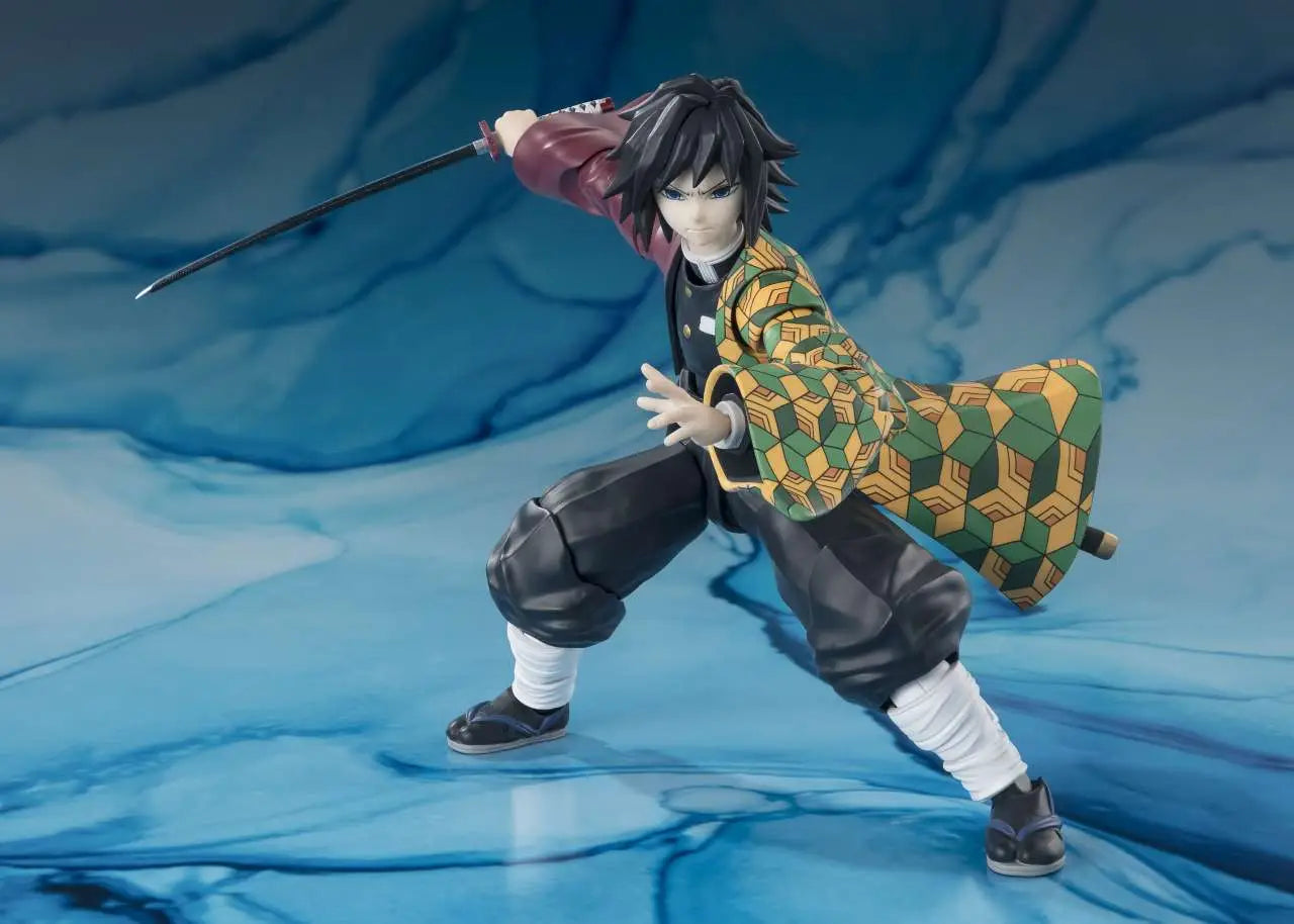 BANDAI GIYU & TOMIOKA - DEMON SLAYER SHF ACTION FIGURE 15 cm