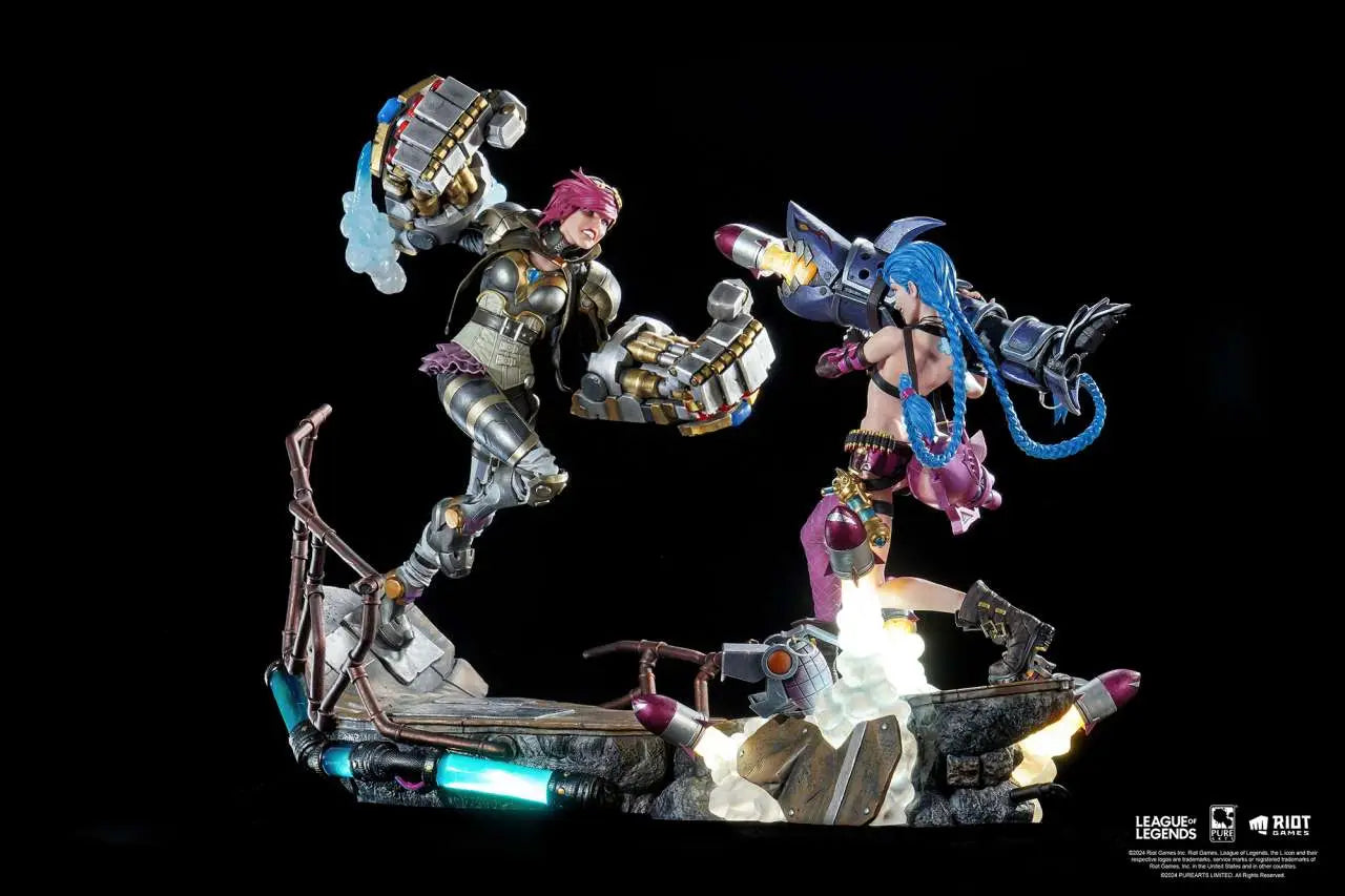 PURE ARTS LEAGUE LEGENDS JINX +VI BUNDLE STATUA 25 cm
