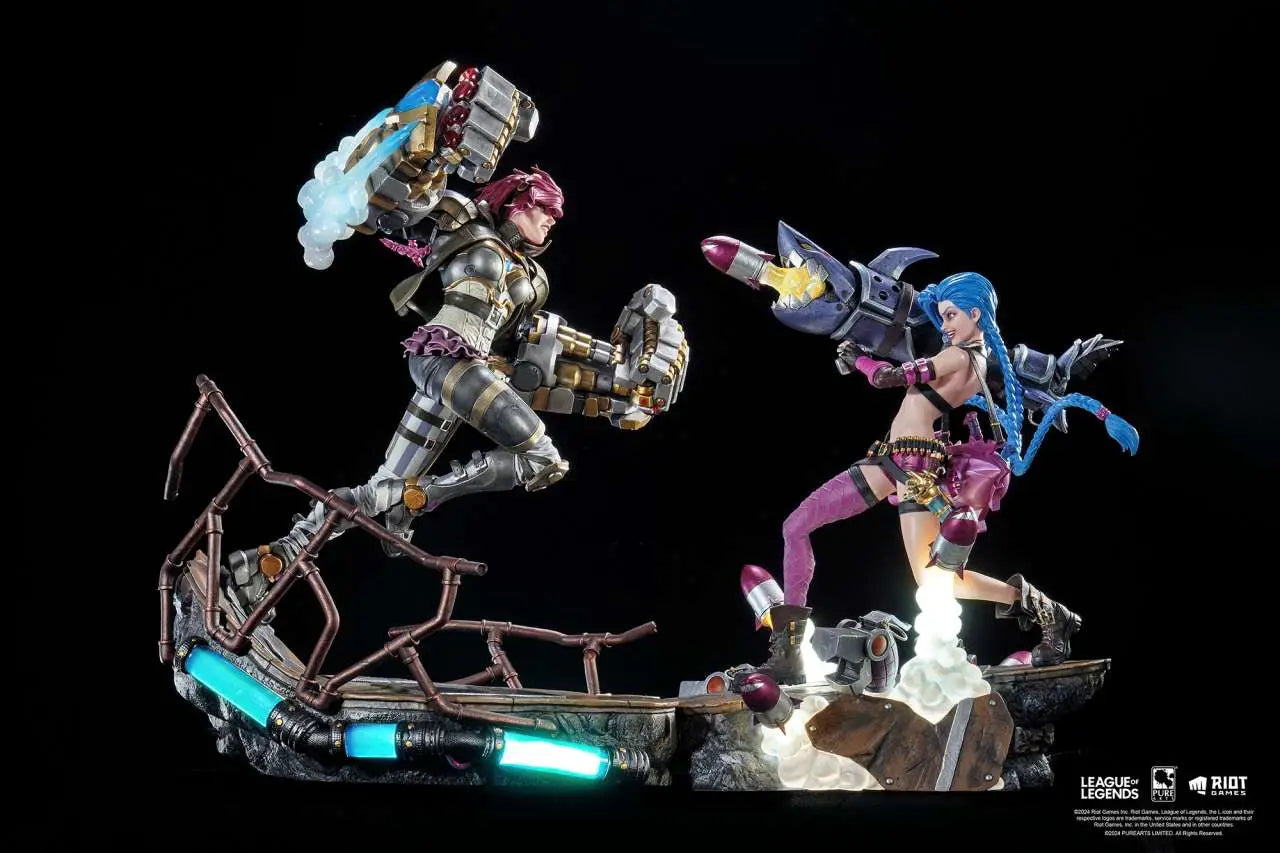PURE ARTS LEAGUE LEGENDS JINX +VI BUNDLE STATUA 25 cm