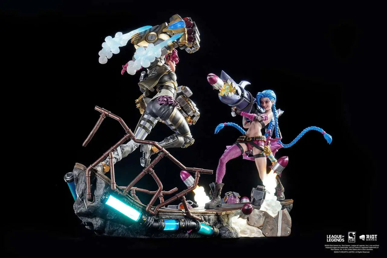 PURE ARTS LEAGUE LEGENDS JINX +VI BUNDLE STATUA 25 cm