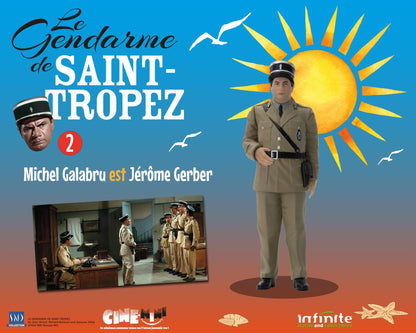 INFINITE STATUE LE GENDARME DE SAINT-TROPEZ #2 MICHEL GALABRU EST JEROME GERBER CINE-MINI PVC MINI FIGURA 10 cm