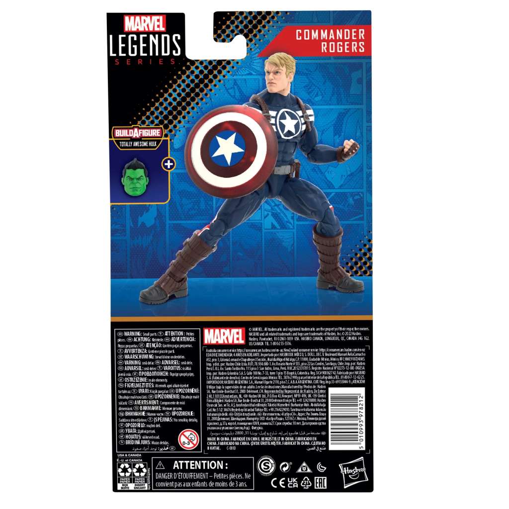 HASBRO - MARVEL LEGENDS TAH COMMANDER ROGERS AF ACTION FIGURE