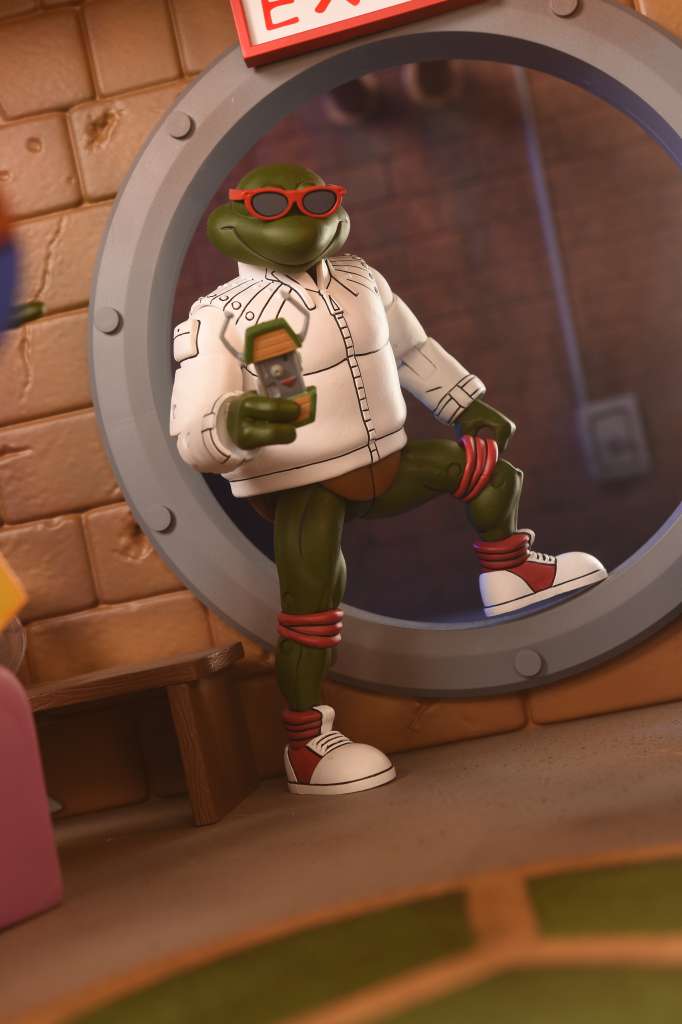 TMNT CART PUNK LEO & PUNK RAPH 2PACK AF