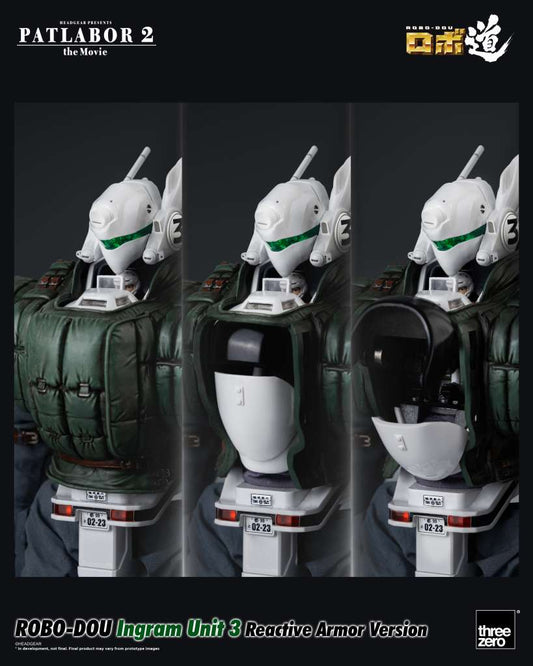 PATLABOR 2: THE MOVIE ROBO-DOU ACTION FIGURA INGRAM UNIT 3 REACTIVE ARMOR VERSION 23 CM THREEZERO