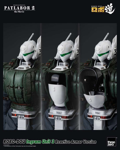 THREEA TOYS/THREEZERO PATLABOR 2 MOVIE ROBO-DOU INGRAM UNIT 3 REACTIVE ARMOR VER ACTION FIGURE 23 cm
