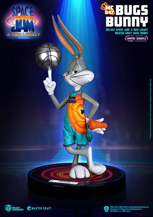 SPACE JAM 2 MASTER CRAFT STATUA IN RESINA BUGS BUNNY 43 CM BEAST KINGDOM TOYS
