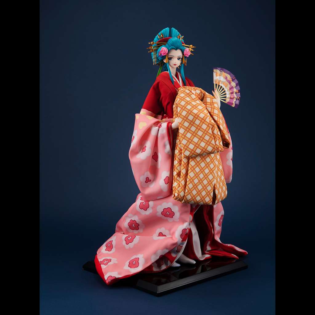ONE PIECE KYUGETSU X MEGAHOUSE PVC STATUA 1/4 JAPANESE BAMBOLA KOMURASAKI 55 CM MEGAHOUSE