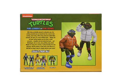 TMNT CART PUNK LEO & PUNK RAPH 2PACK AF