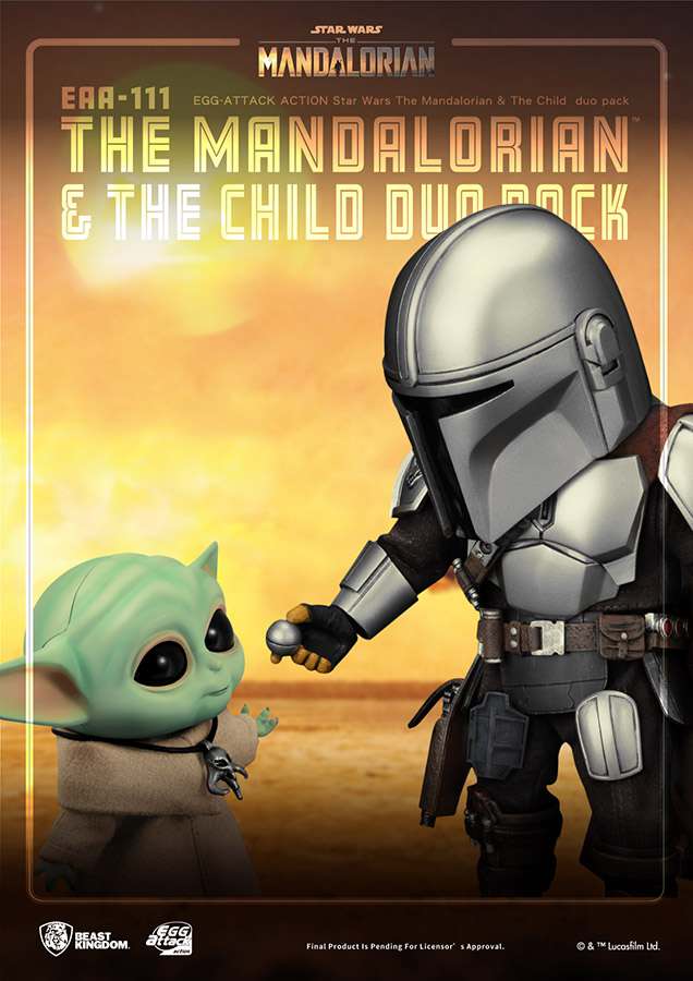 STAR WARS UOVA AA MANDALORIAN & THE BAMBINO DUO PK ACTION FIGURA BEAST KINGDOM