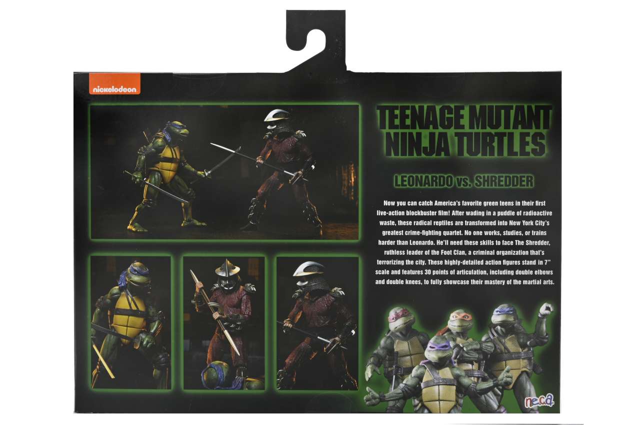 TMNT 1990 ROOF TOP SHRED VS LEO 2PACK AF