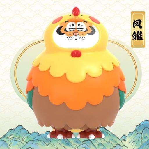 FUNISM ALEXANDER FAT TIGER LONG TENG HU YE BLIND BOX DISPLAY (8) MINI FIGURA 8 cm