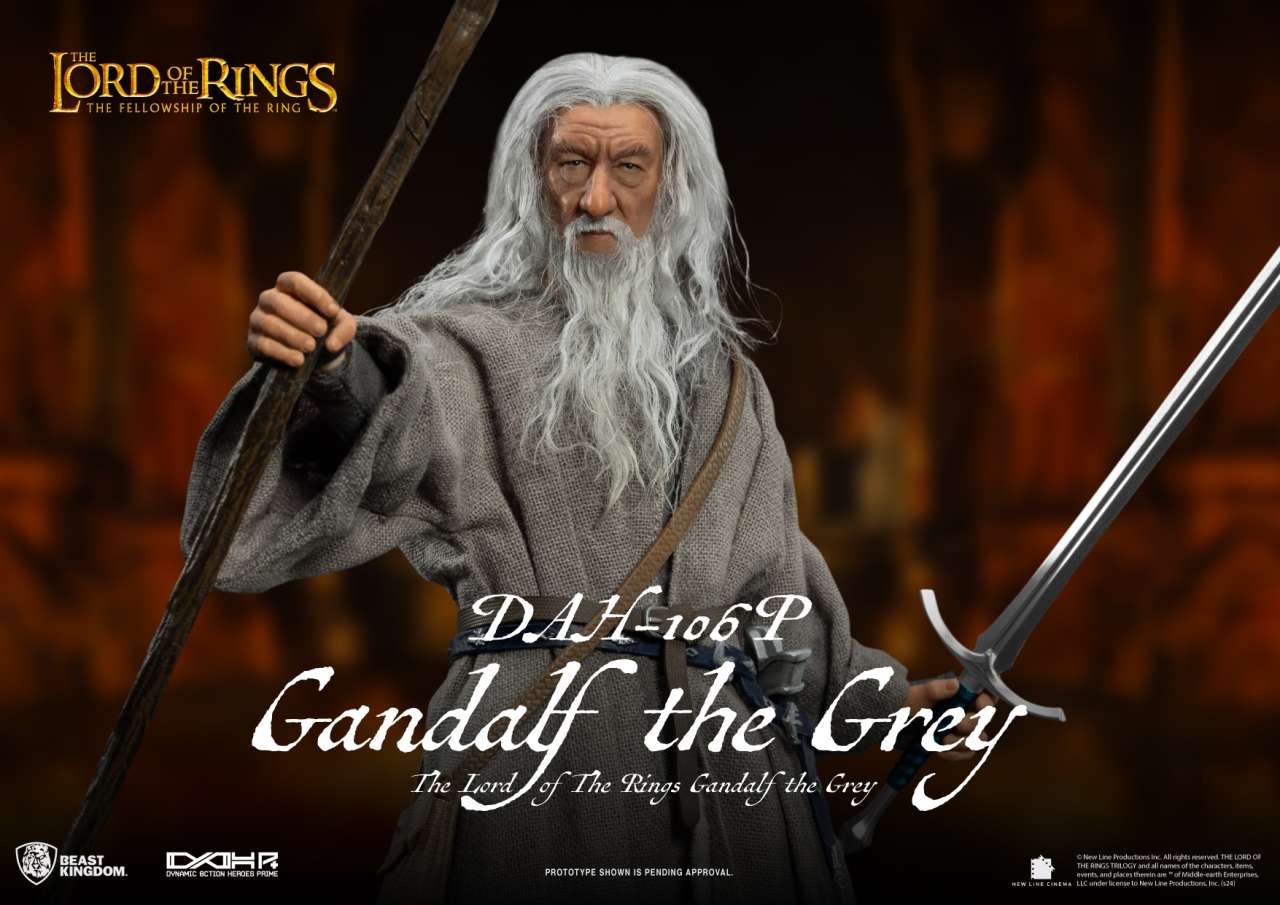 BEAST KINGDOM LOTR GANDALF GREY DAH AF ACTION FIGURE 20.5 cm