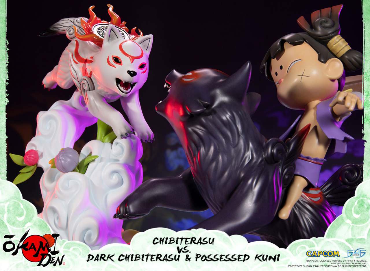OKAMIDEN CHIBITERASU vs DARK CHIBITERASU