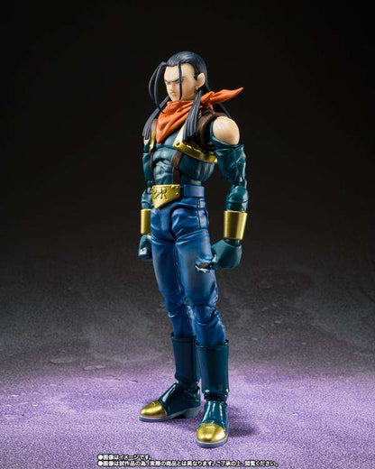 BANDAI SUPER ANDROID 17 DRAGON BALL GT S.H. FIGUARTS ACTION FIGURE 15.5 CM