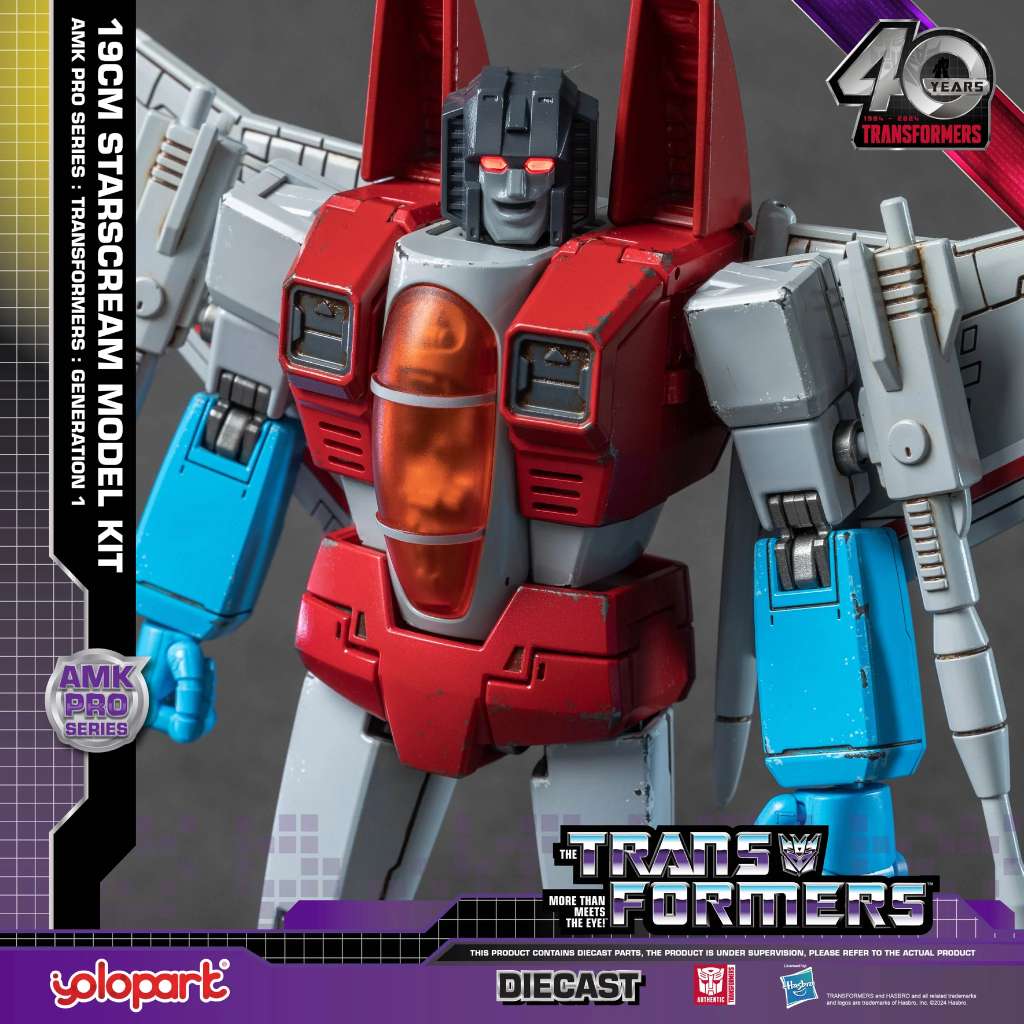 YOLOPARK STARSCREAM - TRANSFORMERS GENERATION 1 AMK PRO MODEL KIT 19 cm