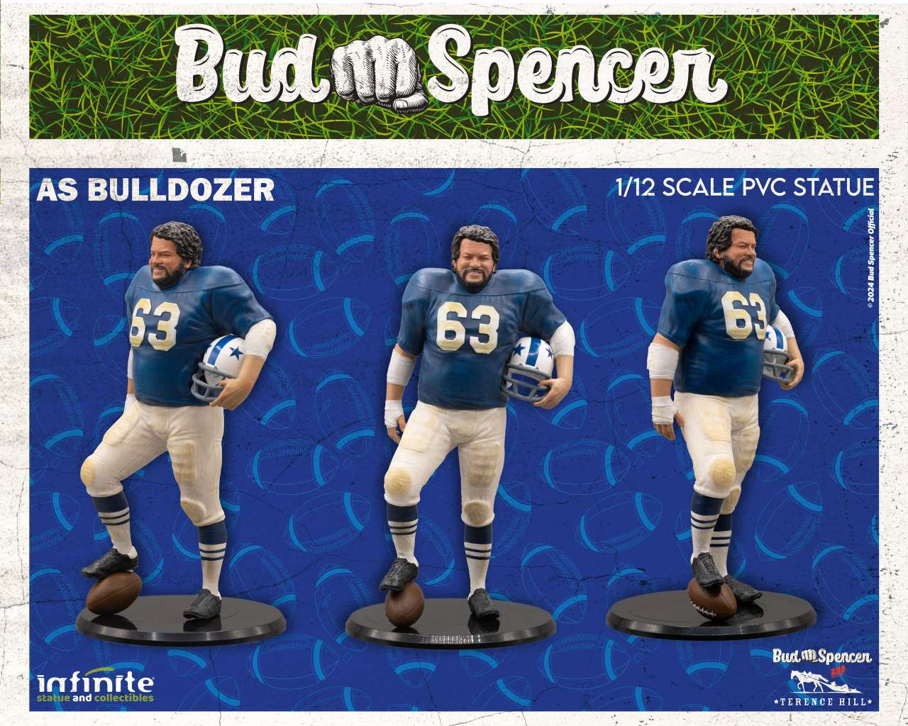 INFINITE STATUE BUD SPENCER AS BULLDOZER PVC 1/12 STATUA 16 cm