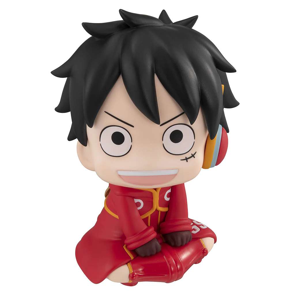 MEGAHOUSE LUFFY - ONE PIECE LOOK UP MONKEY D VER FUTURE ISLAND EGGHEAD MINI FIGURA 10 cm