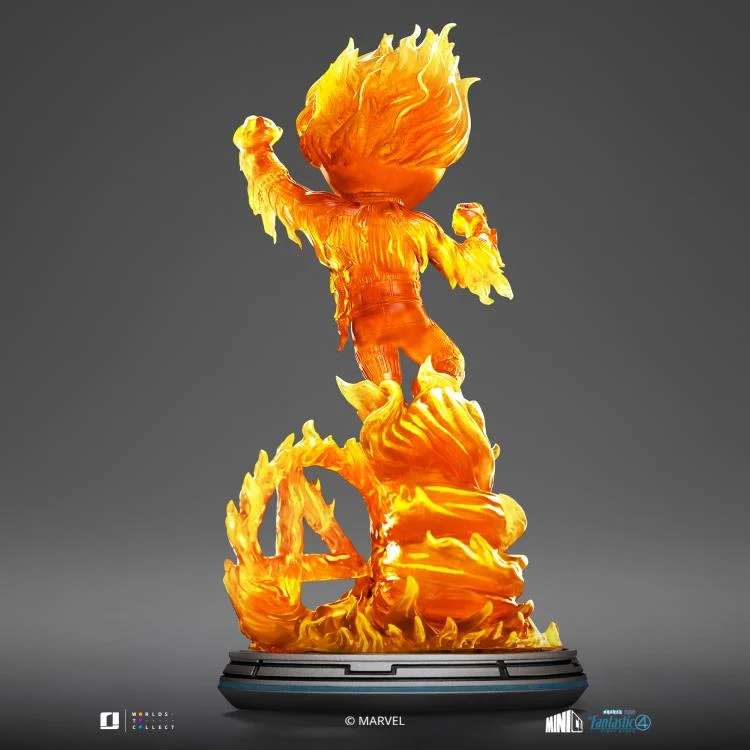 IRON STUDIOS FANTASTIC FOUR FIRST STEPS HUMAN TORCH MINICO STATUA 20 cm