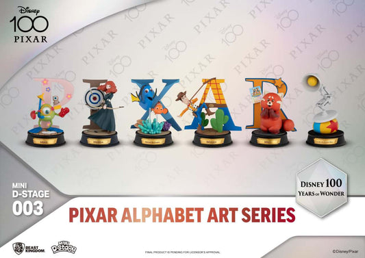 MINI DS DISNEY 100 YERAS PIXAR ALPHABET MINI FIGURA BEAST KINGDOM