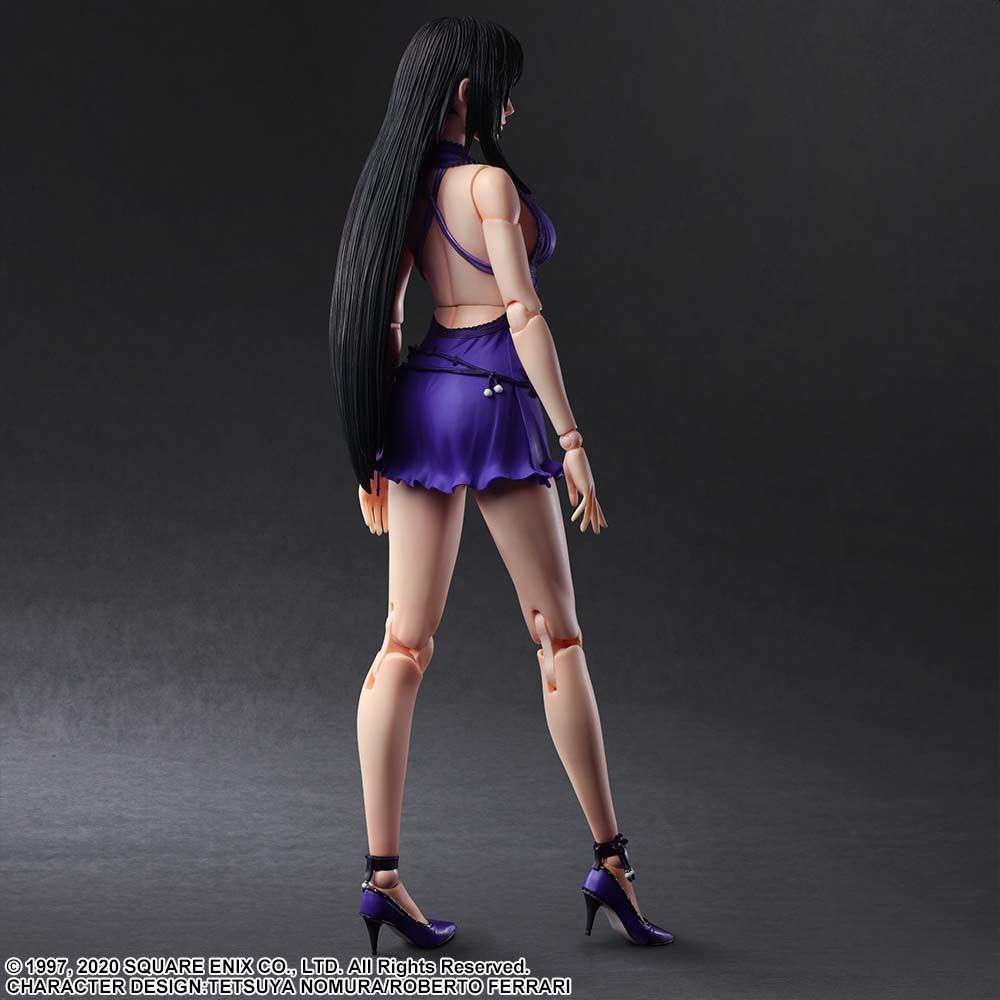SQUARE ENIX FF VII REMAKE TIFA DRESS PLAY ARTS KAI ACTION FIGURE 25 cm