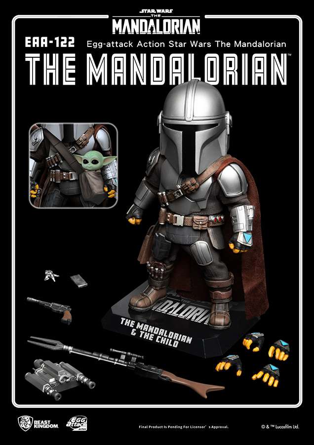BEAST KINGDOM EGG ATTACK ACTION MANDALORIAN ACTION FIGURE 16.5 cm