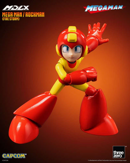 THREEA TOYS/THREEZERO MEGA MAN FIRE STORM MDLX AF ACTION FIGURE 10 cm