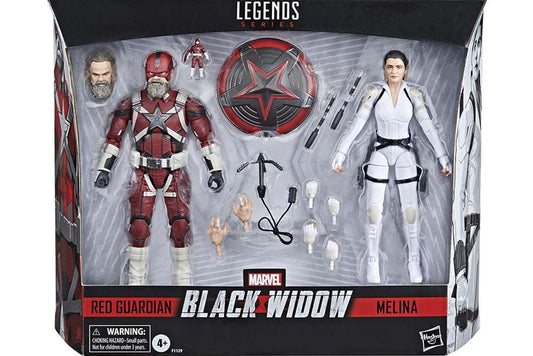 MARVEL BLACK WIDOW RED GUARDIAN E MELINA SET 2 FIGURES 15CM HASBRO
