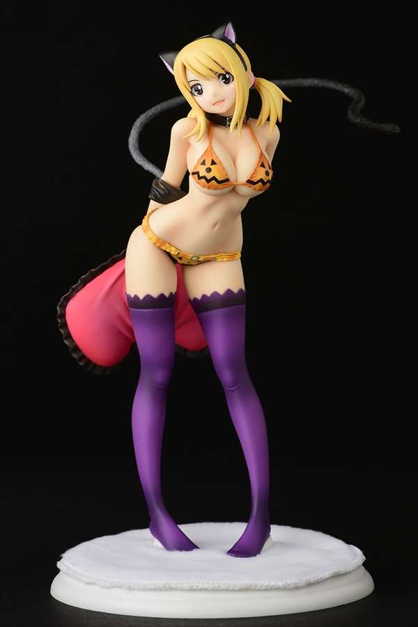ORCATOYS FAIRY TAIL LUCY HEARTFI HALLOWEEN CAT ST STATUA 24 cm