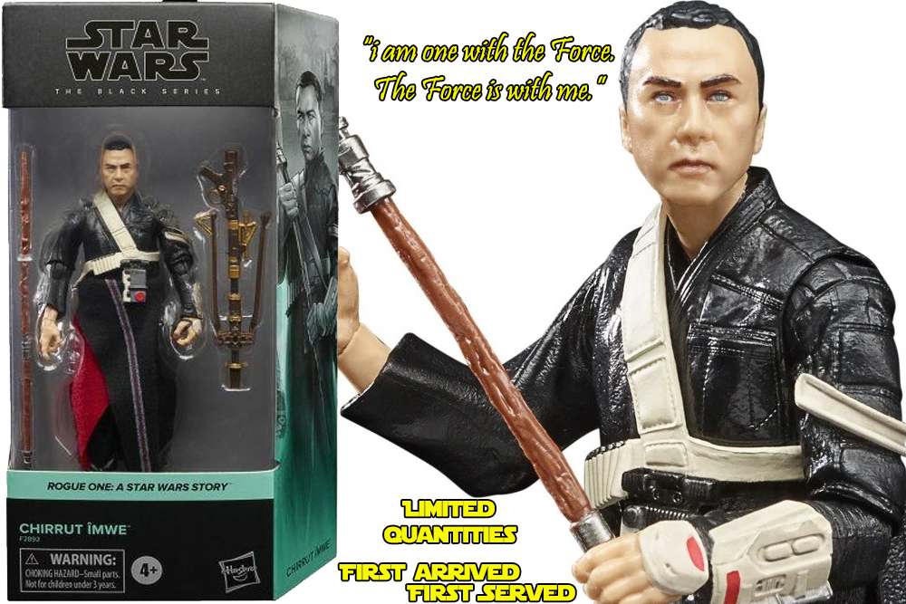 STAR WARS ROGUE ONE BLACK SERIES ACTION FIGURA 2021 CHIRRUT IMWE 15 CM HASBRO