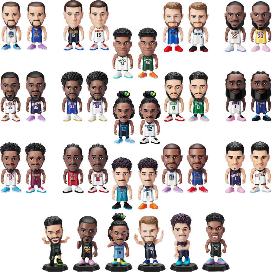 NBA BALLERS STATUA 5-SURPRISE S1 DISPLAY 12 PZ 10 CM ZURU